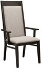 Handstone Steel City Padded Back Arm Chair in Leather-0