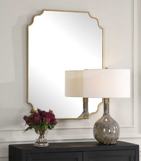 Uttermost® Lennyn Antique Gold Mirror-1