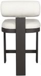 Uttermost® Bolster Back Java Black/Oyster Aluminum/Fabric Outdoor Counter Stool-5