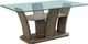 Elements International Dapper Gray 5-Piece Cream/Walnut Dining Set-1