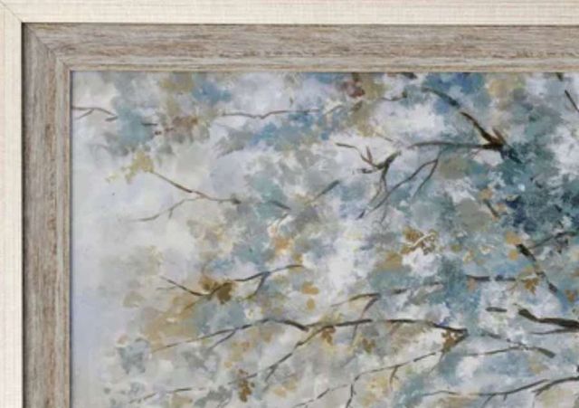 Stylecraft Dusty Indigo Forest Beige/Light Blue/Light Gray Wall Art -2