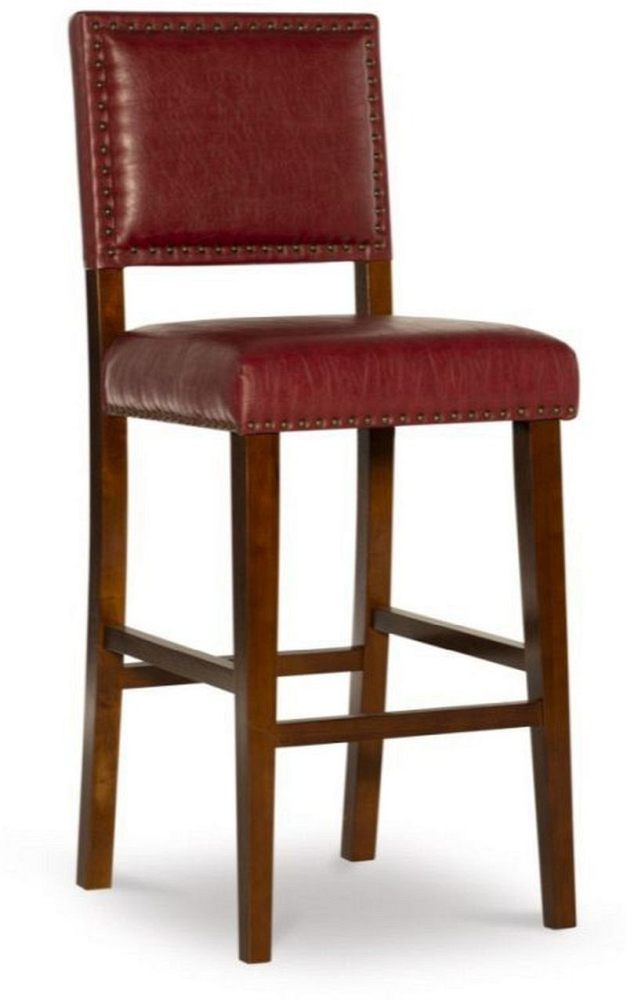 Linon Brook Red Bar Stool-0