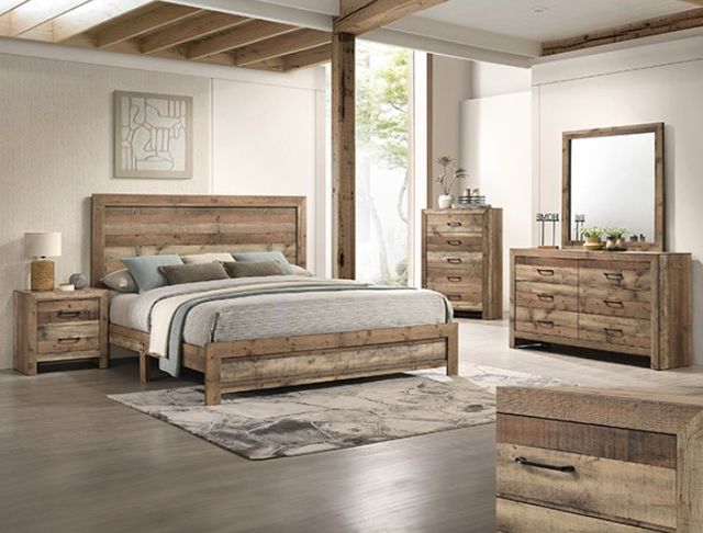 Crown Mark Elmer Natural Nightstand-1