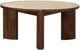 LH Home Remix Round Brown Coffee Table with Travertine Top-0