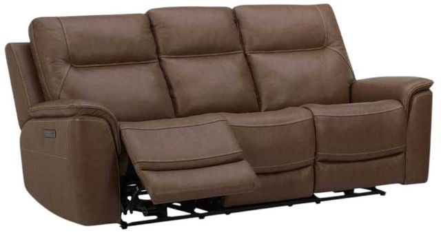 Liberty Furniture Collins York Chestnut Leather Power Reclining Sofa-1