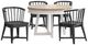Parker House® Americana Modern 5-Piece Weathered Natural Dining Table Set with Cotton Base-0