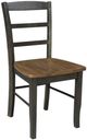 John Thomas Furniture® Dining Essentials Madrid Coal/Hickory Side Chair-0