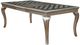 Furniture of America® Amina 7-Piece Glass Top Dining Table Set with Champagne Legs-2