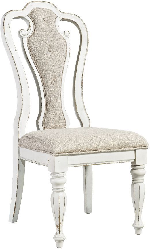 Liberty Furniture Magnolia Manor 5-Piece Antique White/Weathered Bark Optional Double Pedestal Dining Set-3