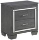 Homelegance® Allura Gray Nightstand-0
