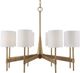 Uttermost® Lautoka Warm Brass 8-Light Chandelier-3
