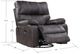 Emerald Home Jessie James Gray Manual Swivel Glider Recliner-2
