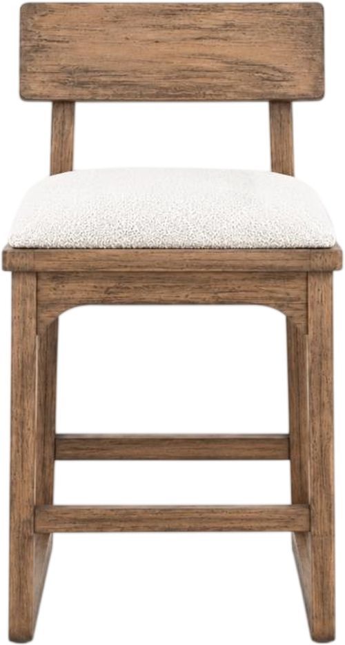International Furniture Direct Balam Brown/Ivory Bar Stool-1