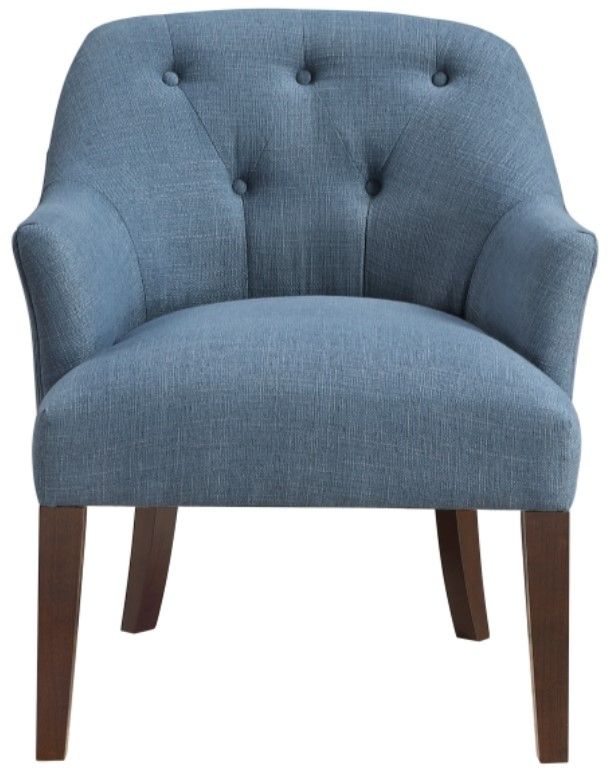 Homelegance® Rebecca Blue/Espresso Accent Chair-2