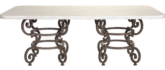 Lane Venture® Hemingway Florentine Light Gray Rectangular Dining-0