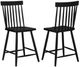 Coaster® Andrews Black 2-piece Counter Height Dining Side Chair Set-0