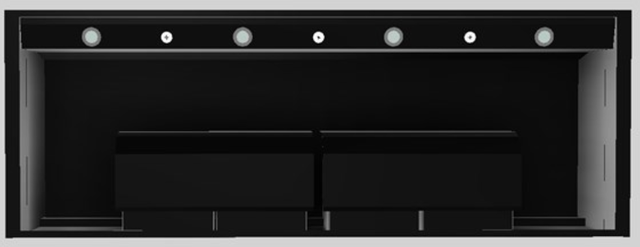 Vent-A-Hood® Designer Series 66" Black Wall Mounted Range Hood-1
