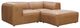 Moe's Home Collection Form Nook 3-Piece Sonoran Tan L-Shaped Modular Leather Sectional-0