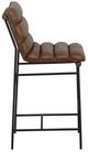 Fairfield® Luca Brown/Matte Black Bar Stool-2