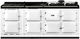 AGA™ Classic R7 210 83" White Pro Style Dual Fuel Range-0