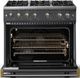 Viking® 5 Series 36" Cast Black Pro Style Gas (LP) Range with Brushed Brass Trim-1