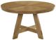 Coaster® Denvers 5-Piece Beige/Brown Oak Round Dining Set-2