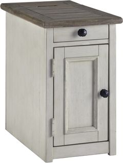 Signature Design by Ashley® Bolanburg Brown Chairside End Table with Antique White Base