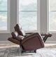 Liberty Furniture Blair Cognac Leather Dual Zero Gravity Power Reclining Loveseat with Console-3