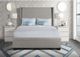 Elements International Magnolia Grey Queen Upholstered Bed-3