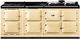 AGA™ R7 210 Classic Cast Iron 83" Cream Pro Style Dual Fuel Range-0