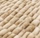 HiEnd Accents Ruched Rabbit Cream 60" Double-Sided Throw Blanket-2