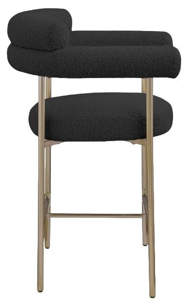 Meridian Furniture Blake Black/Brushed Gold Counter Stool-3