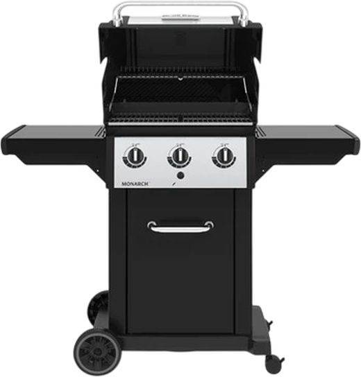 Broil King® Monarch™ 320 3-Burner Stainless Steel Freestanding Natural Gas Grill-1