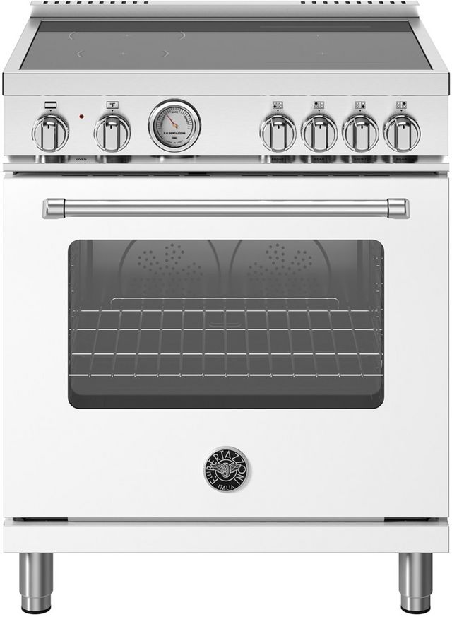 Bertazzoni Master Series 30" Bianco Matt Pro Style Induction Range