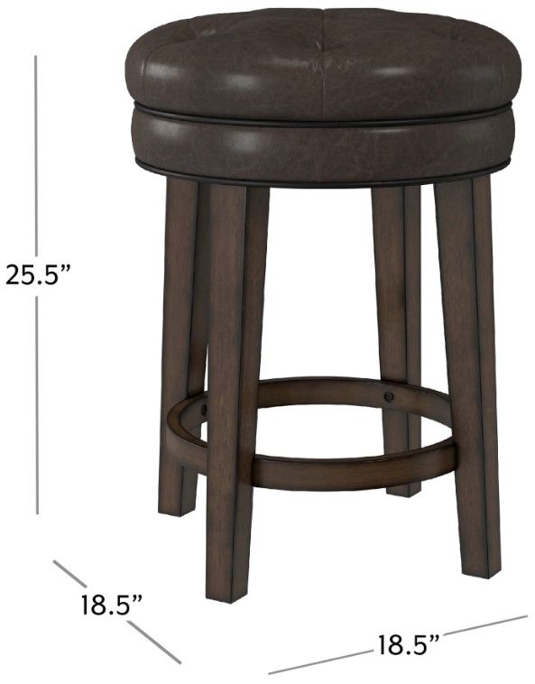 HH2 Home Krauss Dark Brown Counter Stool-2
