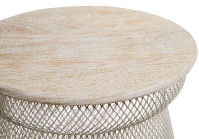 Bassett® Furniture Moire Beige Side Table-1
