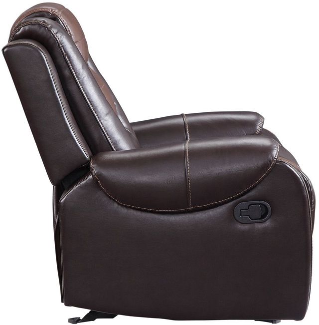 Mazin Furniture Briscoe 2-Tone Brown Glider Reclining Chair-3