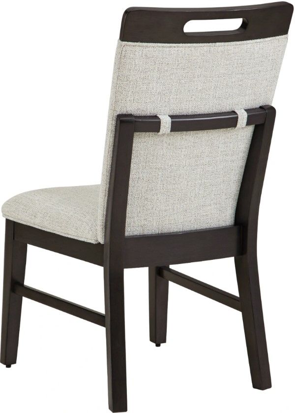Signature Design by Ashley® Neymorton Brown/Light Gray Upholstered Dining Side Chair-3