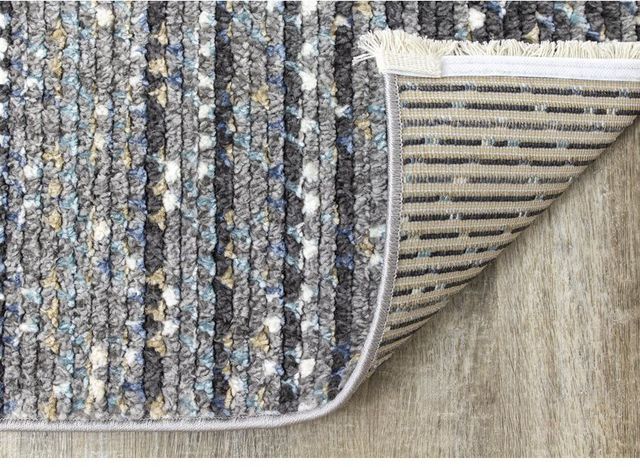 Kalora Interiors Calabar Blue Grey 2'4" x 7'7" Rug-3