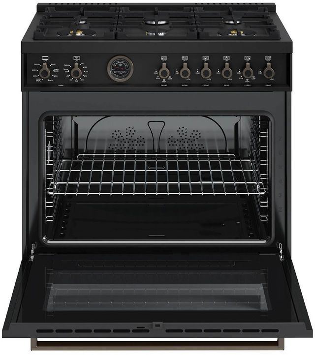 Bertazzoni Professional Series 36" Carbonio Pro Style Dual Fuel Range-1