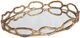 Uttermost® Cable Gold Leaf Chain Mirrored Tray-0