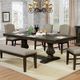 Furniture of America® Faulk Espresso Warm Gray Dining Table-0
