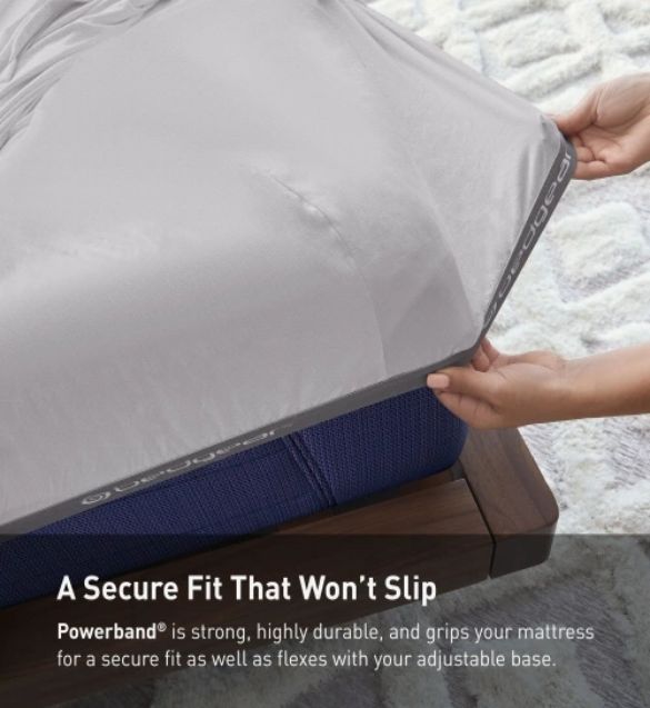 BEDGEAR® Flannel Performance® 4-Piece Light Gray Queen Sheet Set-3