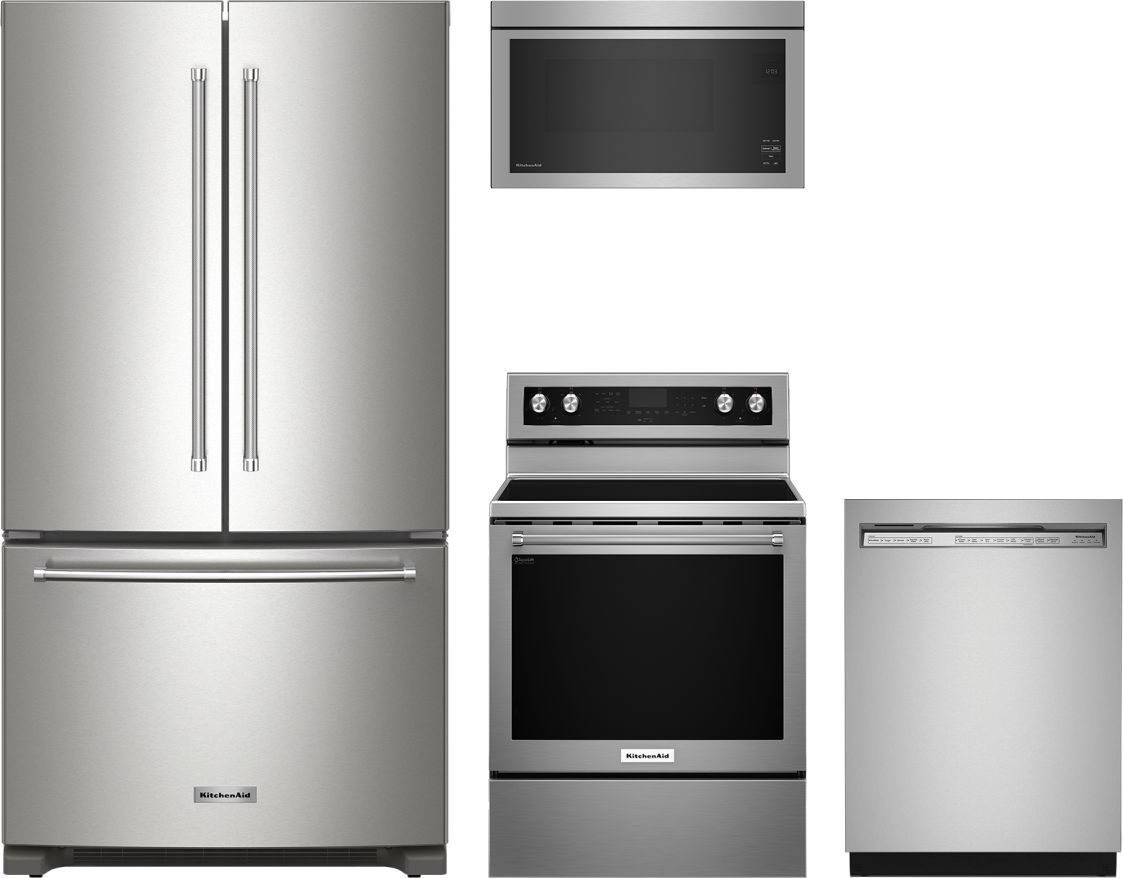 KitchenAid® 4 Piece Stainless Steel Kitchen Package