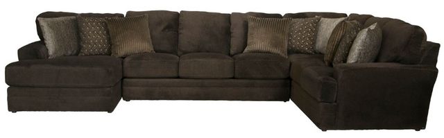 Jackson Furniture Mammoth 3-Piece Chocolate Left-Arm Facing Sectional and Chaise-1