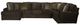 Jackson Furniture Mammoth 3-Piece Chocolate Left-Arm Facing Sectional and Chaise-1