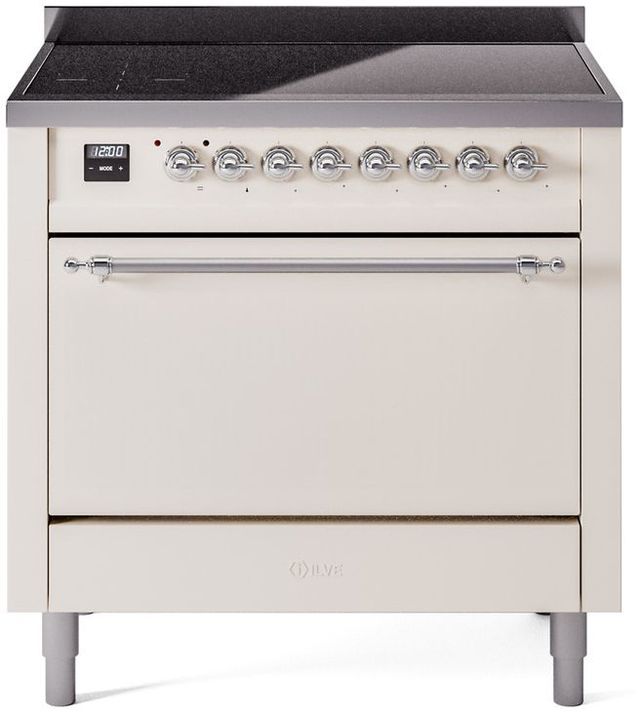 Ilve® Nostalgie II Series 36" Antique White Pro Style Induction Range-0