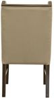 International Furniture Direct Forge Chocolate Brown/Ivory Leather Dining Side Chair-2