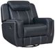 Homelegance® Littleton Blue Swivel Glider Manual Reclining Chair-0