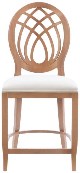 Linon Oakley 2-Piece Brown/Gray Upholstered Counter Stool Set-4